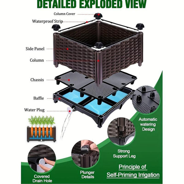 Multifunctional Planting Box – Grow Veggies & Herbs Easily