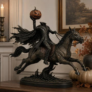 Midnight Chase Headless Horseman LED Statue thumbnail 1