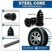 60PCS Self-Sealing Tire Repair Rubber Nails Kit with 2 Sizes thumbnail 9