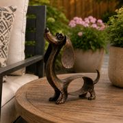 🐶✨Antique Bronze Dachshund Sculpture thumbnail 9