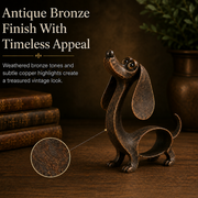 🐶✨Antique Bronze Dachshund Sculpture thumbnail 3