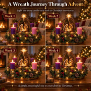 Lighted Nativity Advent Wreath – A Sacred 4-Week Christmas Tradition thumbnail 2