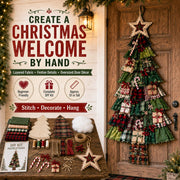 🎄Beginner-Friendly DIY Oversized Patchwork Christmas Tree Door Hanging Kit thumbnail 2
