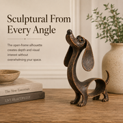 🐶✨Antique Bronze Dachshund Sculpture thumbnail 4