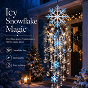 Christmas Hanging Snowflake & Crystal LED Light thumbnail 11