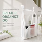 🧼 Portable Quick-Dry Mesh Toiletry Bags – Hanging Travel Organizers with Toothbrush Slots thumbnail 1