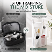 🧼 Portable Quick-Dry Mesh Toiletry Bags – Hanging Travel Organizers with Toothbrush Slots thumbnail 2