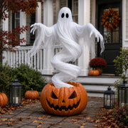 👻Swirling Ghost Pumpkin Yard Lamp🎃 thumbnail 3