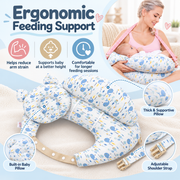 Hands-Free Feeding Cushion with Adjustable Strap & Baby Pillow thumbnail 1