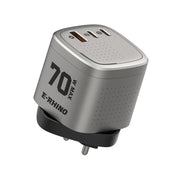 Global Travel Charger (70W, 3-Port, GaN, Integrated Rotary Plug) thumbnail 1