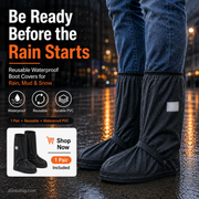 Reusable Waterproof Boot Covers for Rain, Mud & Snow thumbnail 2