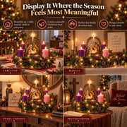 Lighted Nativity Advent Wreath – A Sacred 4-Week Christmas Tradition thumbnail 3