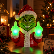 3D-Mischievous Christmas LED Middle Finger Wall Light – Funny Holiday Decor thumbnail 3