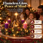Lighted Nativity Advent Wreath – A Sacred 4-Week Christmas Tradition thumbnail 4