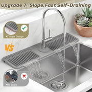 Adjustable Silicone Faucet Splash Guard Mat – Quick-Dry Sink Water Catcher for Kitchen & Bathroom thumbnail 3