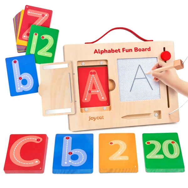 Wooden Alphabet & Number Tracing Board