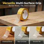 Heavy-Duty Double Sided Tape, Strong Adhesive, Waterproof & Removable, No Residue thumbnail 5