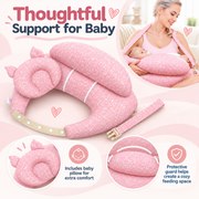 Hands-Free Feeding Cushion with Adjustable Strap & Baby Pillow thumbnail 2