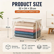 Portable Large Heavy-Duty Thick Plastic Clear Storage Box with Hinged Lid | Home, Travel & Camping thumbnail 18