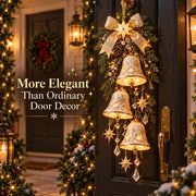 Golden Bell Blessing Cascade™ | Lighted Christmas Door Decor thumbnail 2