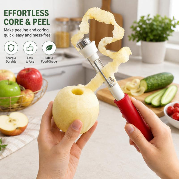2-in-1 Fruit Corer and Peeler Tool
