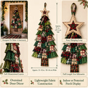 🎄Beginner-Friendly DIY Oversized Patchwork Christmas Tree Door Hanging Kit thumbnail 6