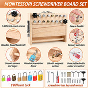 Wooden Screwdriver Lock & Key Activity Board thumbnail 3