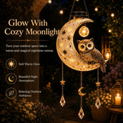 Solar Owl Moon Garden Light thumbnail 3