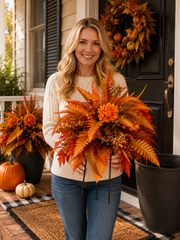 🍂Autumn Harvest Floral Garden Stake Arrangement thumbnail 3