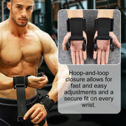Heavy Duty Weight Lifting Wrist Hook Straps thumbnail 7
