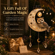 Solar Owl Moon Garden Light thumbnail 6