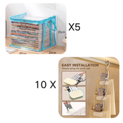 Portable Large Heavy-Duty Thick Plastic Clear Storage Box with Hinged Lid | Home, Travel & Camping thumbnail 33