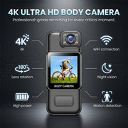 4K Body Cam With Rotatable Lens thumbnail 6