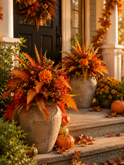🍂Autumn Harvest Floral Garden Stake Arrangement thumbnail 6