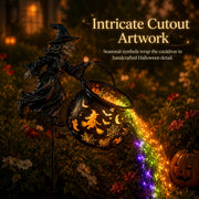 Halloween Witch Cauldron Garden Light thumbnail 6