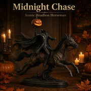 Midnight Chase Headless Horseman LED Statue thumbnail 5