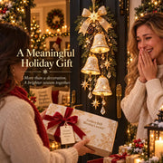 Golden Bell Blessing Cascade™ | Lighted Christmas Door Decor thumbnail 3