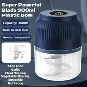 Cordless Mini Electric Garlic Chopper – Powerful & Efficient, Easy Clean & Perfect for Kitchen 🔪 thumbnail 5