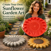 Reusable Sunflower Stepping Stone Mold thumbnail 1