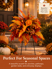 🍂Autumn Harvest Floral Garden Stake Arrangement thumbnail 5
