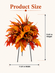🍂Autumn Harvest Floral Garden Stake Arrangement thumbnail 7