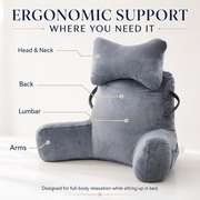 Multi-Functional Waist Support Reading Pillow Back Cushion thumbnail 3