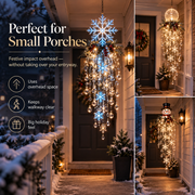 Christmas Hanging Snowflake & Crystal LED Light thumbnail 6