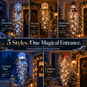 Christmas Hanging Snowflake & Crystal LED Light thumbnail 7