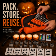 🎃 36-Piece Pumpkin Carving Kit with 16-Color LED Lights thumbnail 1
