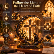 Light of Faith™ Illuminated Cross Prayer Tabletop Decor thumbnail 2