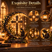 Light of Faith™ Illuminated Cross Prayer Tabletop Decor thumbnail 4