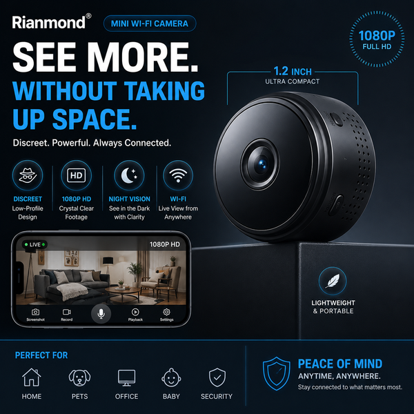Mini WIFI Camera 1080P HD - Night Vision Included
