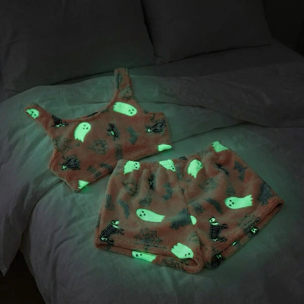 Glow-in-the-Dark Halloween Pajama Set