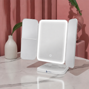 VelvaGlow™ Trifold LED Makeup Mirror thumbnail 6